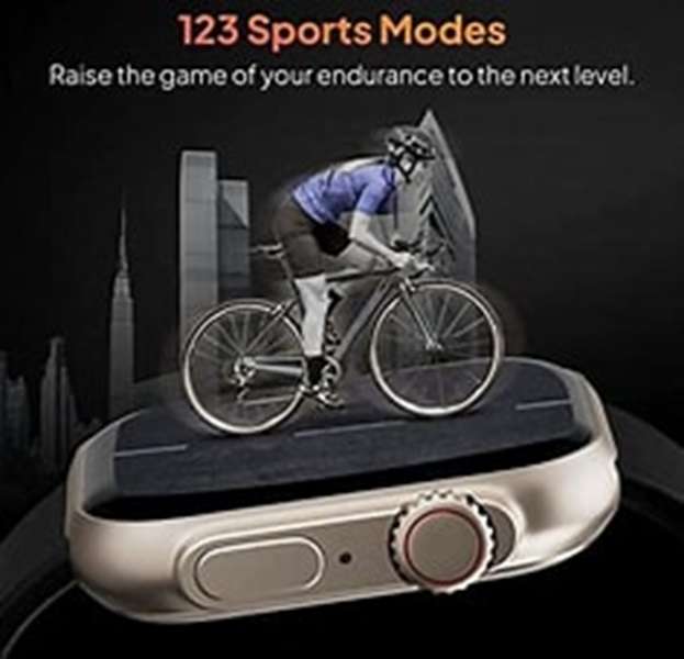 S10 ULTRA BIG 2.01" FACE INFINITE DISPLAY RUGGED SMARTWATCH WITH 7 INTERCHANGEABLE STRAPS
