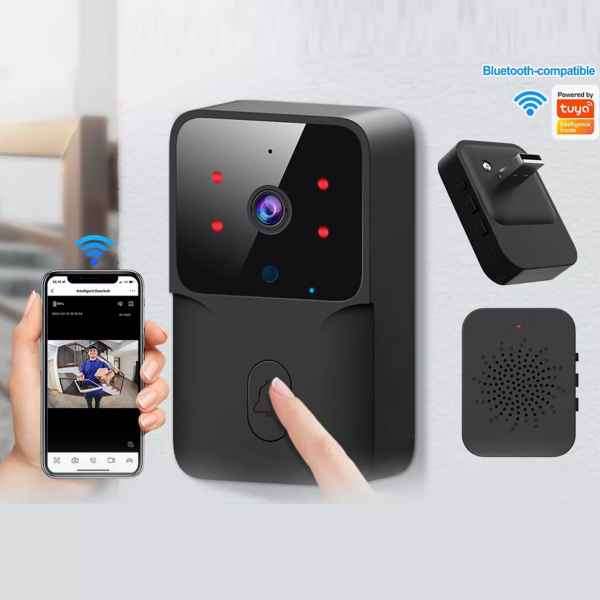Smart WIFI Doorbell Security Camera with Two Way Communication