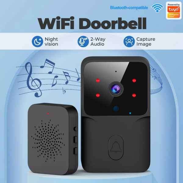 Smart WIFI Doorbell Security Camera with Two Way Communication