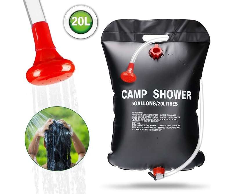Brilliant 20L Solar Power Self Heating Emergency Indoors or Outdoors Mobile Shower