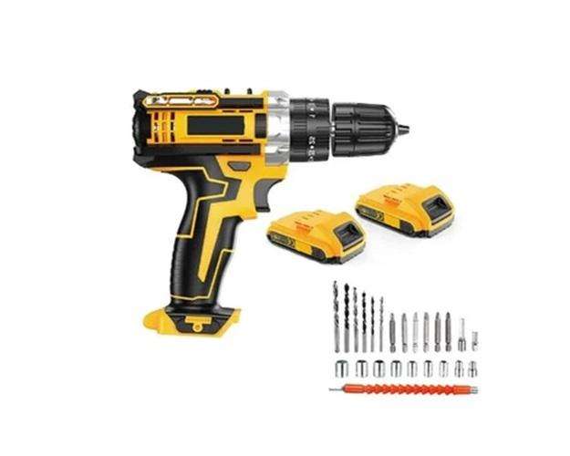 Rechargable Cordless Lithium Battery Powered High Impact Power Drill & Complete Tool Set