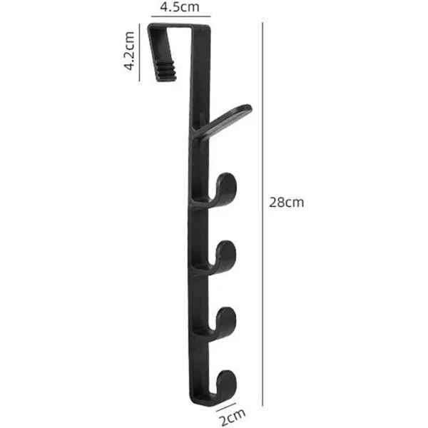 Home Over The Door 5 Hook Storage Rack