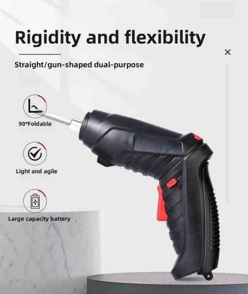 14-piece Built In Rechargable & Rotational  Lithium Battery Electric Screwdriver Set