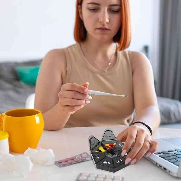 Quality Waterproof 7 Grid Easy Use Pill Box Organizer Case