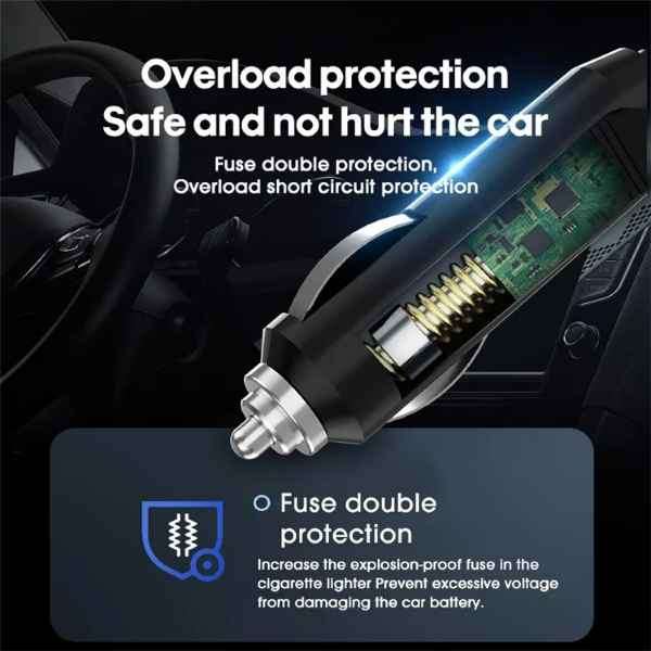 Brilliant CARSUN 12V Emergency Electric Car Tyre Inflator Compressor Pump