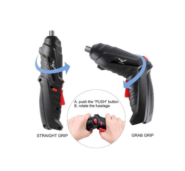 14-piece Built In Rechargable & Rotational  Lithium Battery Electric Screwdriver Set