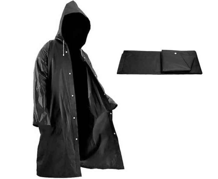 EVA Thickened Waterproof & Windproof Hooded Raincoat
