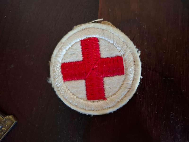 Vintage Red Cross cloth badge