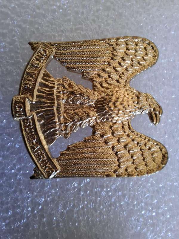 862 Regiment Louw Wepener collar badge set