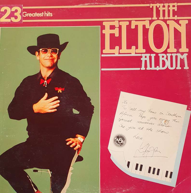 THE ELTON ALBUM. DOUBLE ALBUM. LP. 23 GREATEST HITS.