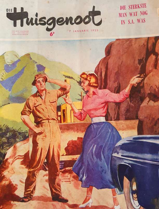 7 JANUARIE 1955 . DIE HUISGENOOT. BIG FORMAT .28CM W X 38CM L.