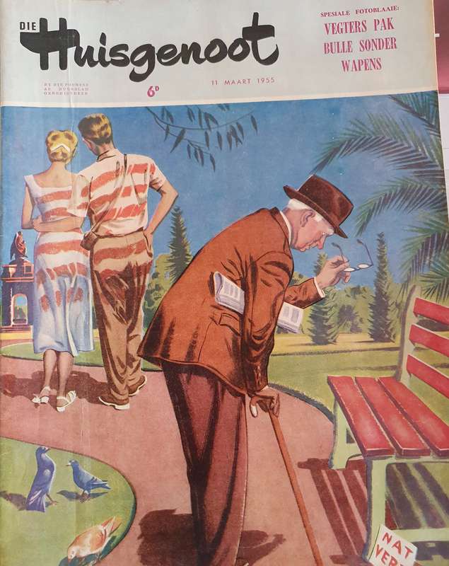 11 MAART.  1955   DIE HUISGENOOT. BIG FORMAT .28CM W X 38CM L.