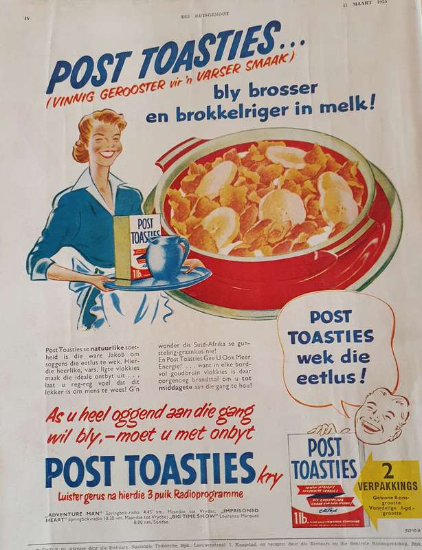11 MAART.  1955   DIE HUISGENOOT. BIG FORMAT .28CM W X 38CM L.