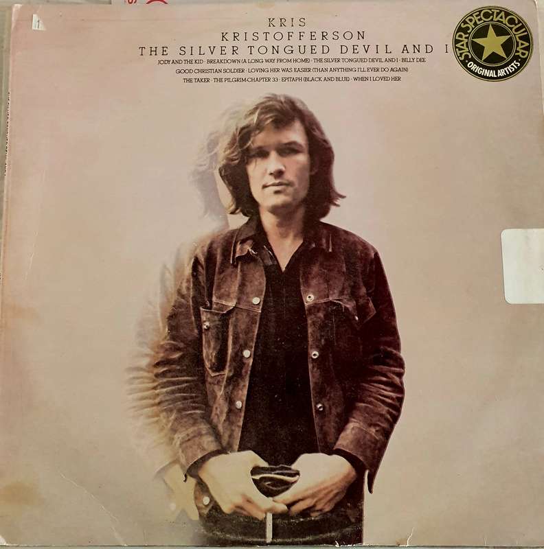 KRIS KRISTOFFERSON. THE SILVER TONGUE DEVIL AND I.   LP.