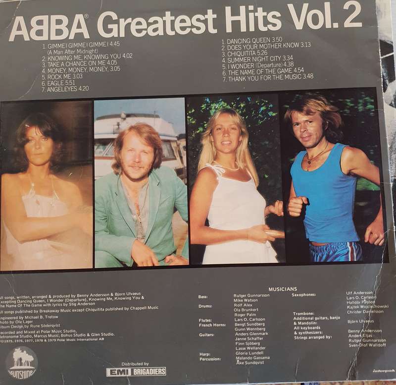 ABBA GREATEST HITS. VOL. 2 .  LP.