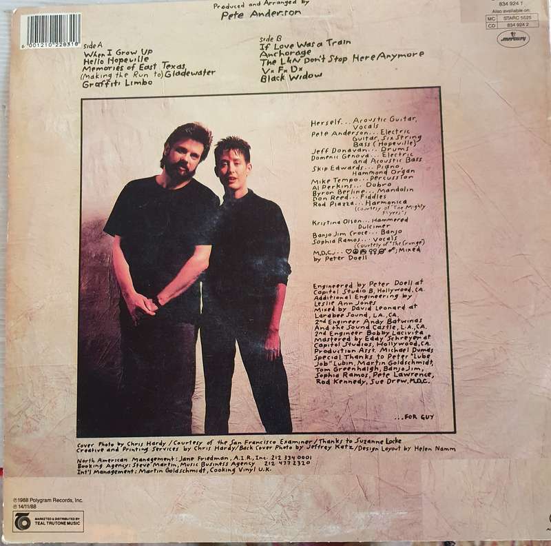 MICHELLE SHOCKED. SHORT, SHARP, SHOCKED.  LP.