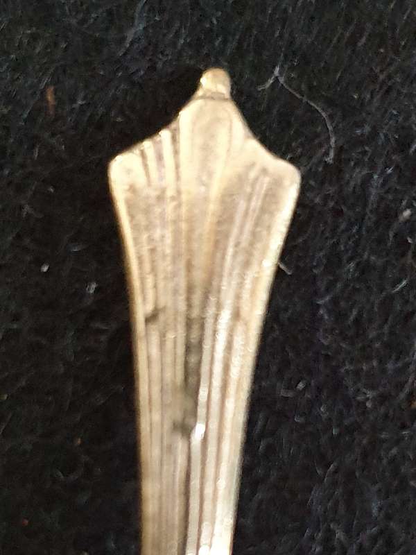 4 X ANTIQUE MUSTARD SPOONS. SCARCE FIND !!