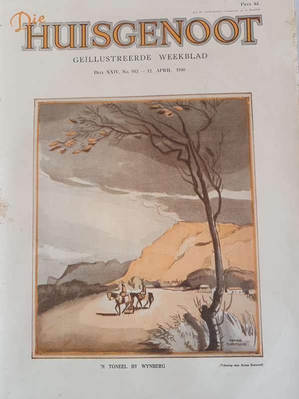 12 APRIL 1940.  DIE HUISGENOOT. WYNBERG.  BIG FORMAT .28CM W X 38CM L.