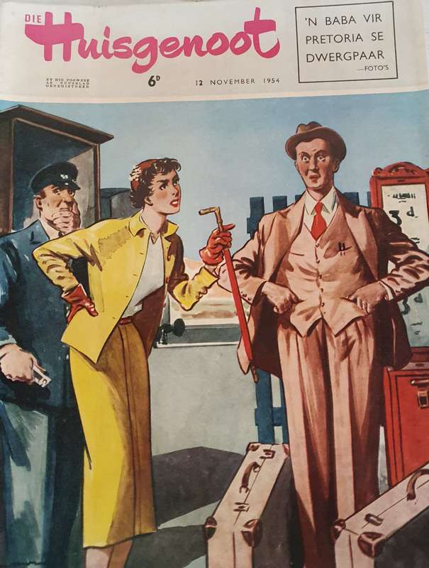 12 NOVEMBER 1954.. DIE HUISGENOOT.   BIG FORMAT .28CM W X 35CM L.