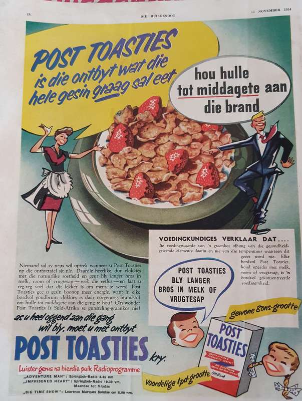 12 NOVEMBER 1954.. DIE HUISGENOOT.   BIG FORMAT .28CM W X 35CM L.
