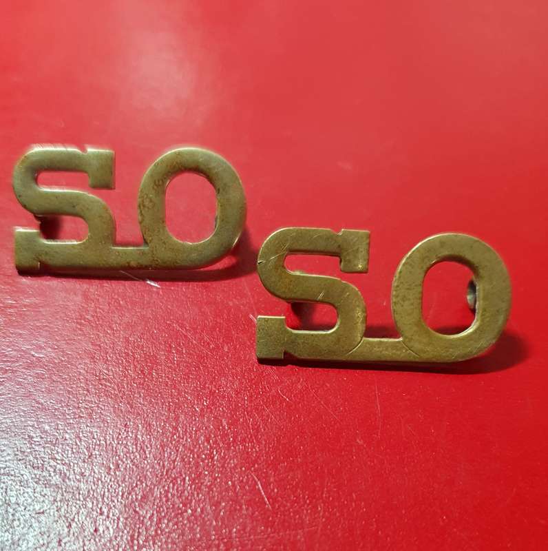 2 X 1970s SA Cadets Student Officer shoulder titles