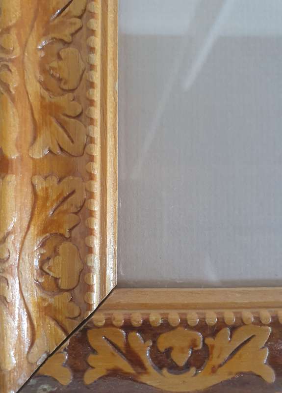 BOER GENERALS. FIRST ANGLO BOER WAR.1881. FRAMED BEHIND GLASS IN CARVED WOOD FRAME. 47CM X36CM