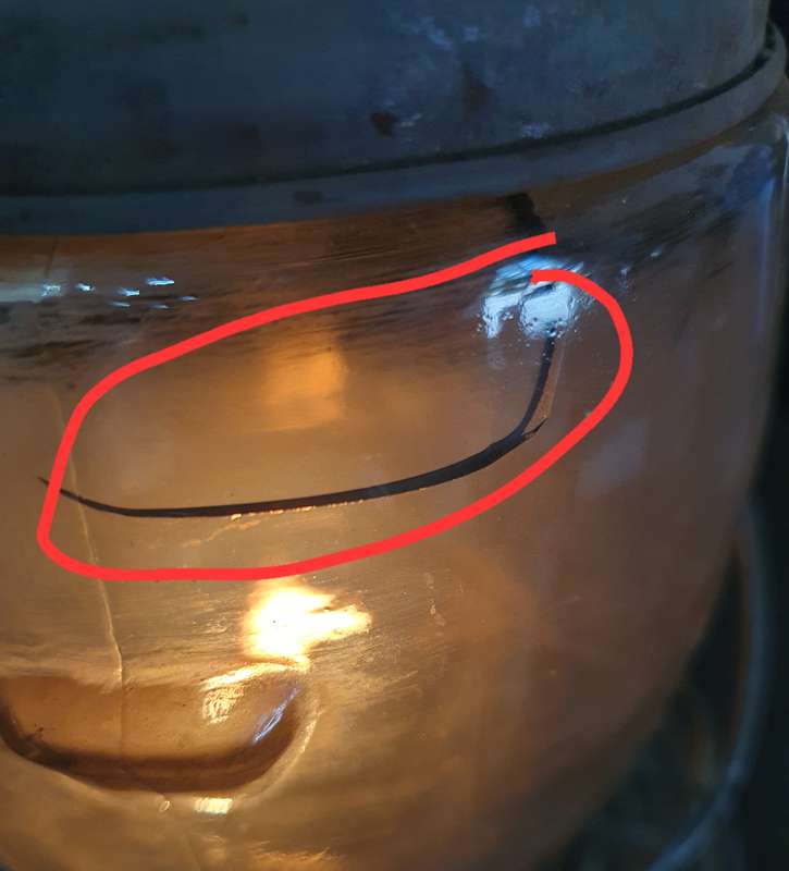 Big 1940's Antique Chalwyn Tempest Storm Lantern Made In England. PLUS xtra new glass !! Working !!