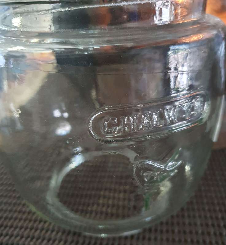 Big 1940's Antique Chalwyn Tempest Storm Lantern Made In England. PLUS xtra new glass !! Working !!