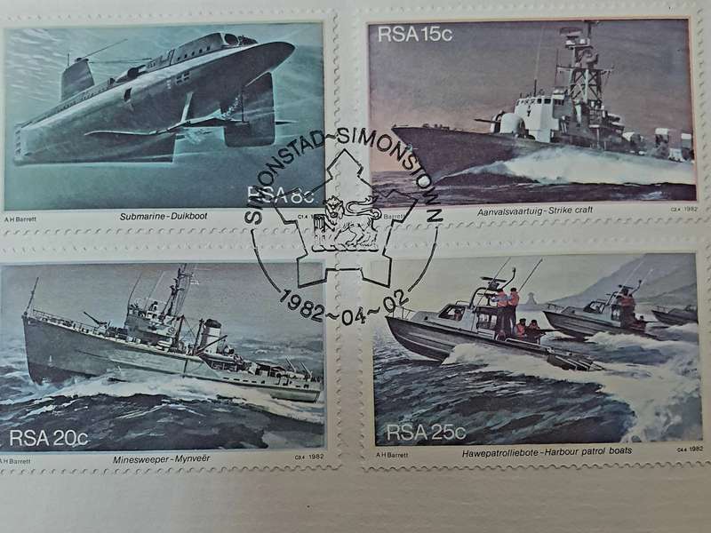 VLOOTBASIS SIMONSTAD .1982. SIOMONSTOWN. FDC. WITH INSERT.