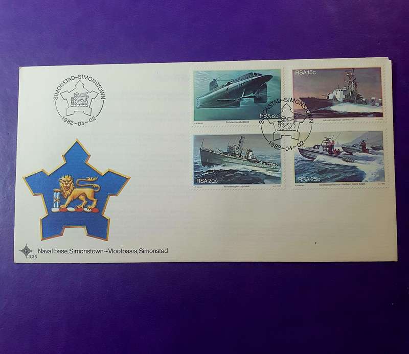 VLOOTBASIS SIMONSTAD .1982. SIOMONSTOWN. FDC. WITH INSERT.