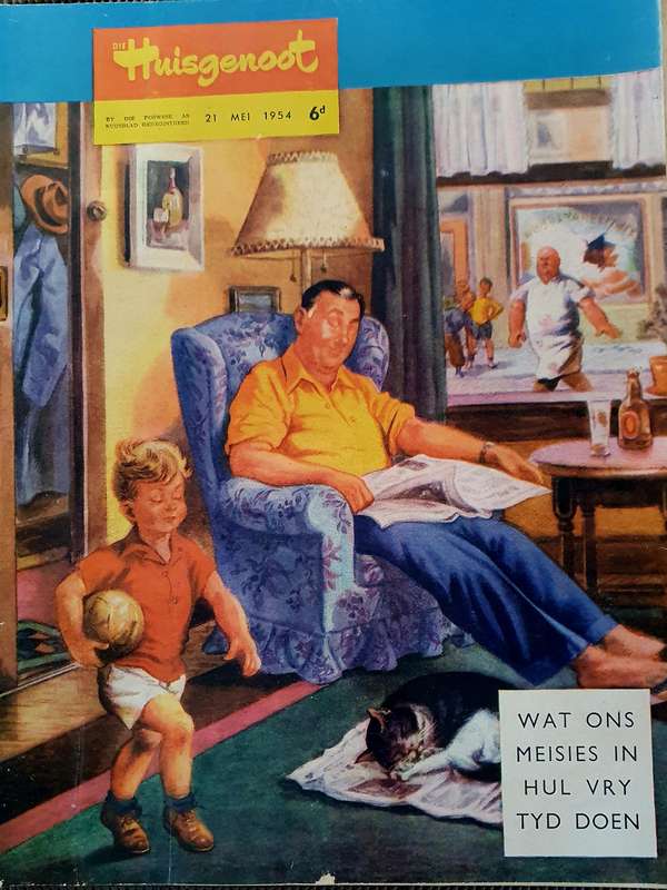 21 MEI .1954 . HUISGENOOT.   BIG FORMAT .28CM W X 35CM L.