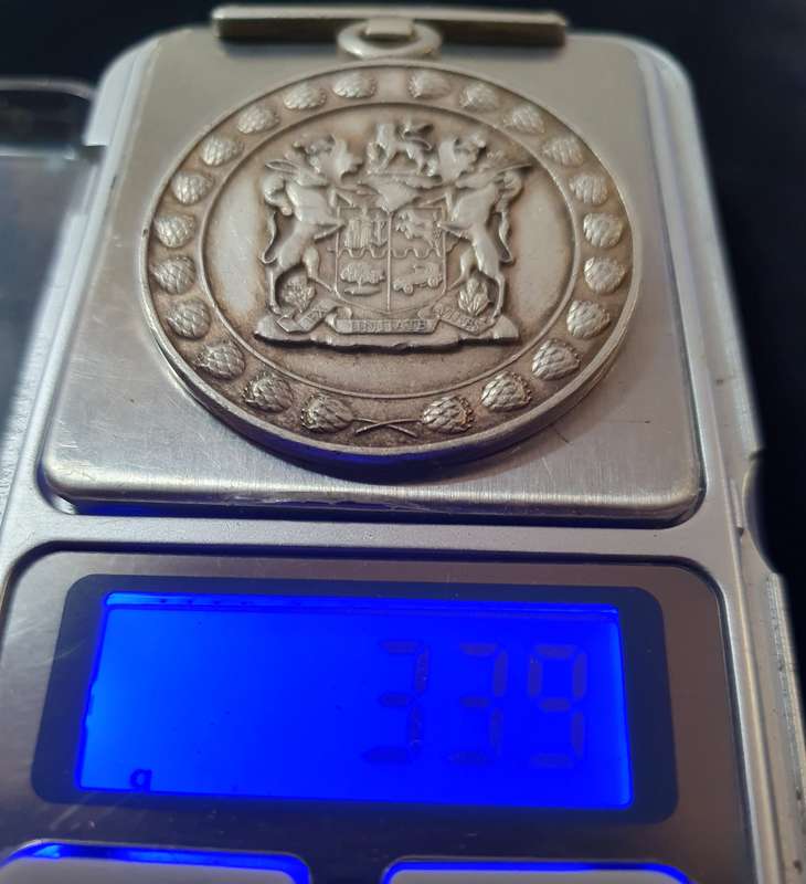 SILVER 20 YEAR GOOD SERVICE MEDAL . CORRECTIONAL SERVICE. NAMED AND NUMBERED. FULL SIZE.