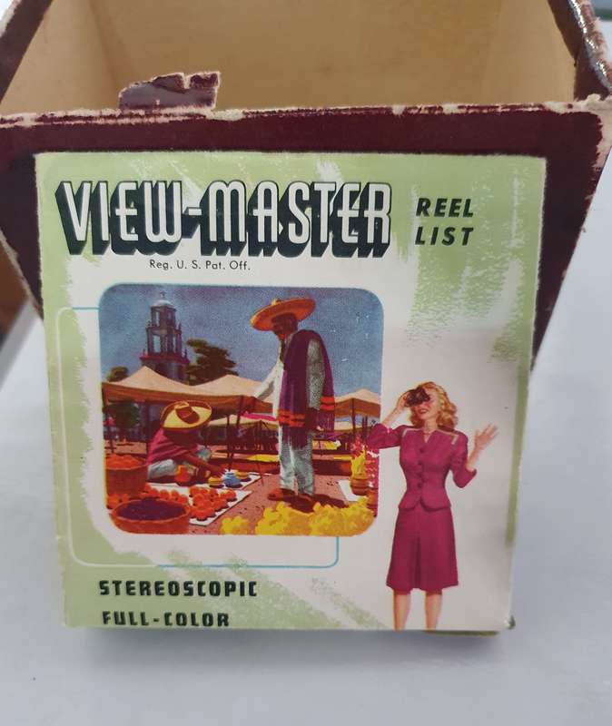 1940s SAWYERS VIEW MASTER PLUS 10 REELS, BOOKLET, MANUAL ETC. IN THE BOX !!