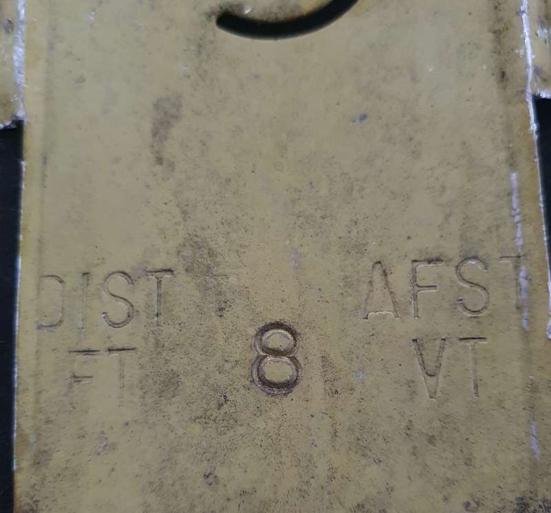 2 X 1960s VINATGE SAR / SAS SIDING METAL PLATES . 40 CM LONG X 12 CM WIDE. OND BID FOR BOTH.