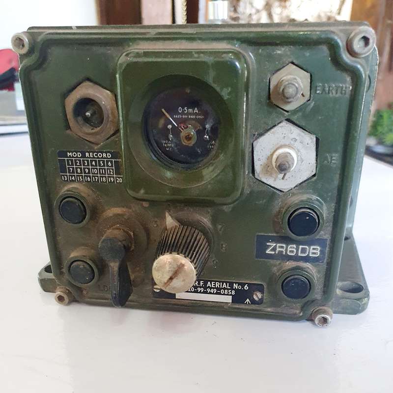 1950s British Army Land Rover Aerial Number 6, RF (Radio Frequency) Tuner, Transmitter-Receiver'