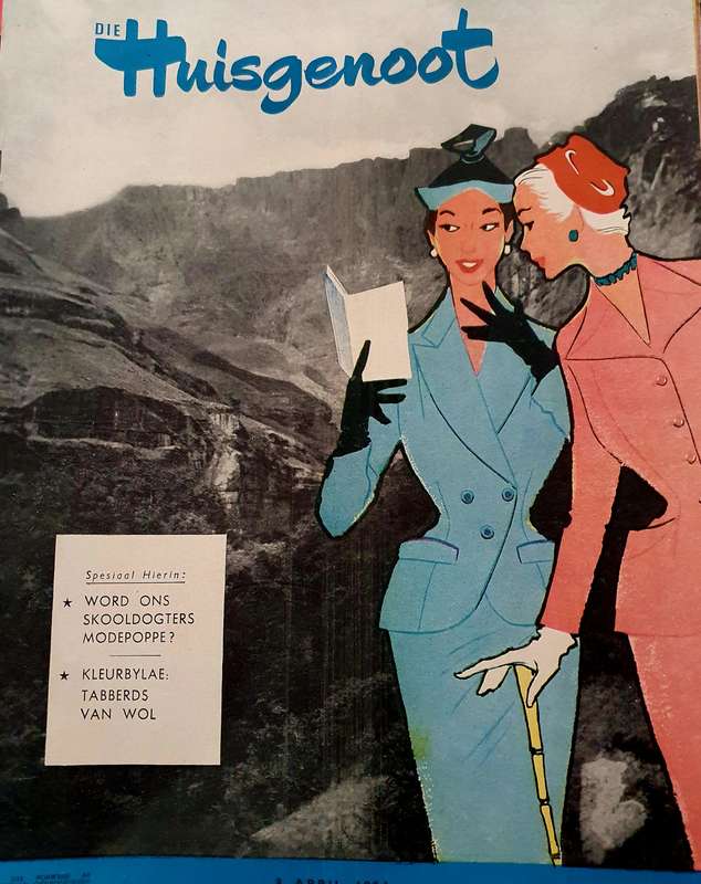 9 APRIL 1954  DIE HUISGENOOT.  BIG FORMAT .28CM W X 35CM L.