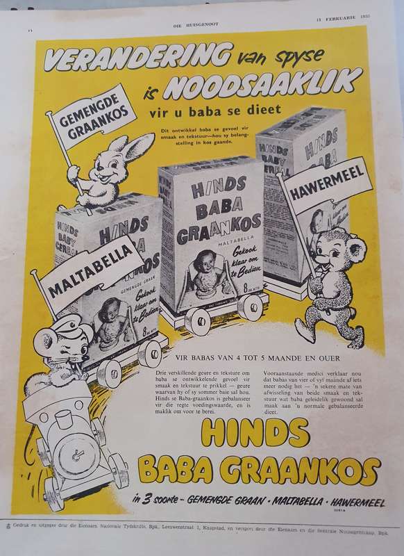 11 FEB. 1955  DIE HUISGENOOT.  BIG FORMAT .28CM W X 35CM L.