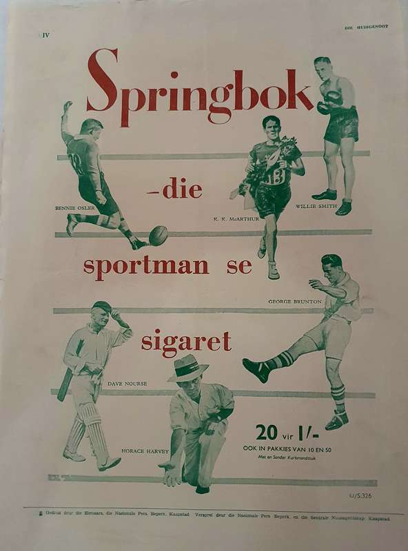 9 JAN. 1948.  DIE HUISGENOOT.  BIG FORMAT .28CM W X 35CM L.