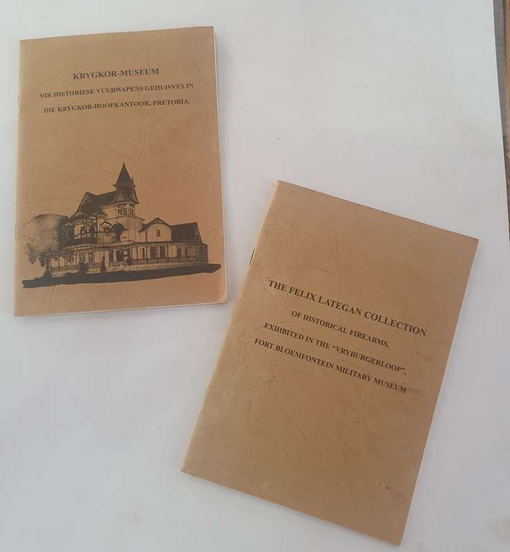 KRYGKOR-MUSEUM and FELIX LATEGAN VERSAMELING HISTORICAL FIRE ARMS BOOKS.