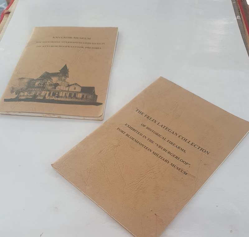 KRYGKOR-MUSEUM and FELIX LATEGAN VERSAMELING HISTORICAL FIRE ARMS BOOKS.