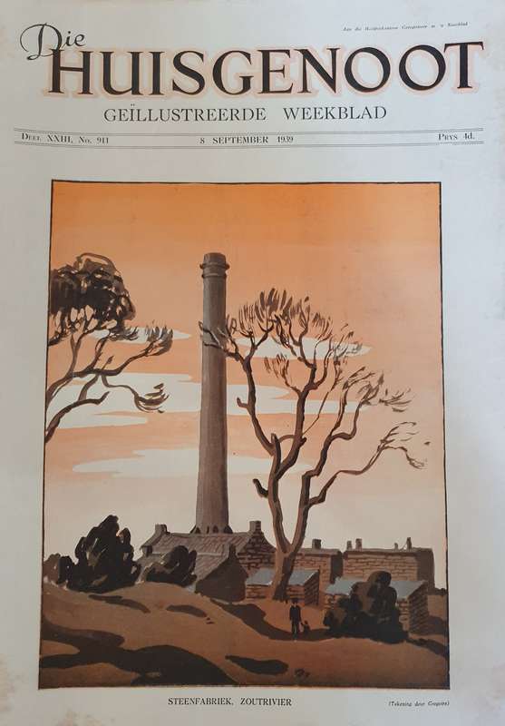 8 SEPT. 1939 .HUISGENOOT. ZOUTRIVIER  . BIG FORMAT .28CM W X 38CM L.
