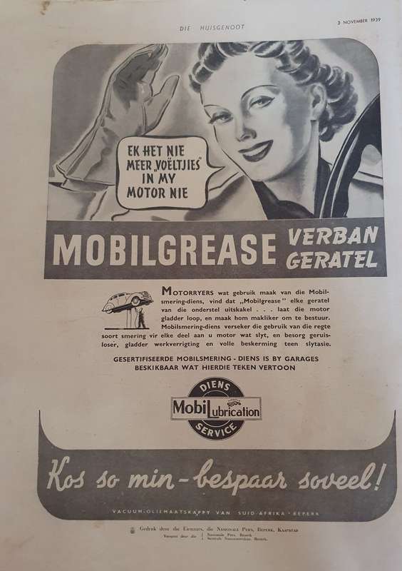 3 NOV. 1939 .HUISGENOOT. KRAAL TOE. BIG FORMAT .28CM W X 38CM L.