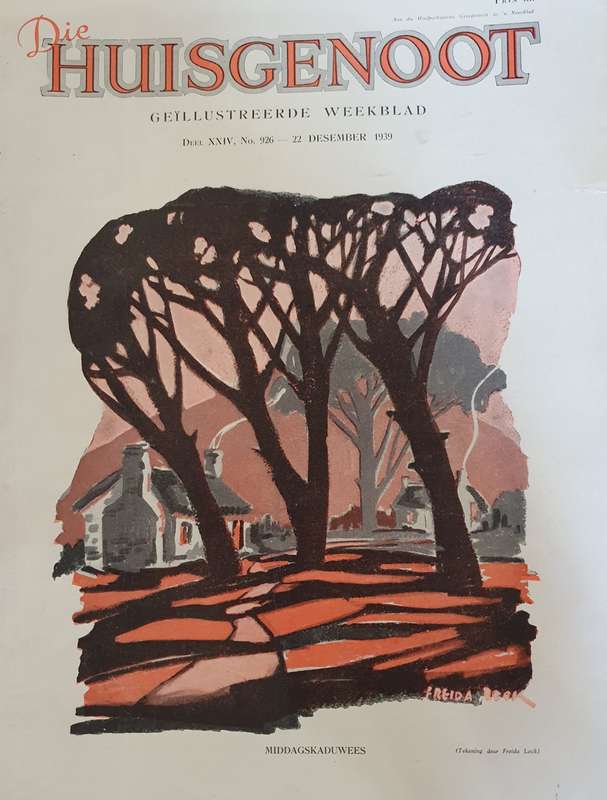 22 DES.  1939 .HUISGENOOT. SKADUWEES  .BIG FORMAT .28CM W X 38CM L.