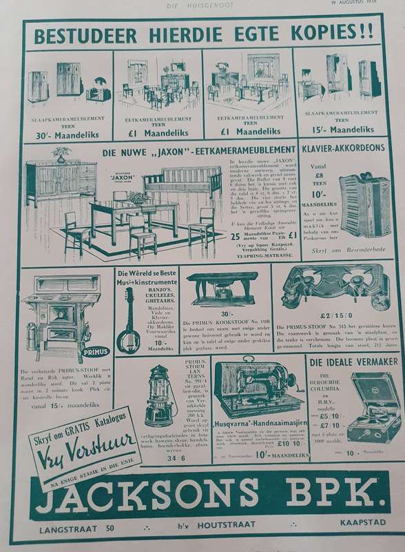 19 AUG 1938  .HUISGENOOT. TWEELING  .BIG FORMAT .28CM W X 38CM L.