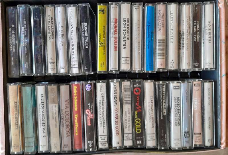 34 x Cassette Tapes with Storage Case (Origional tapes)