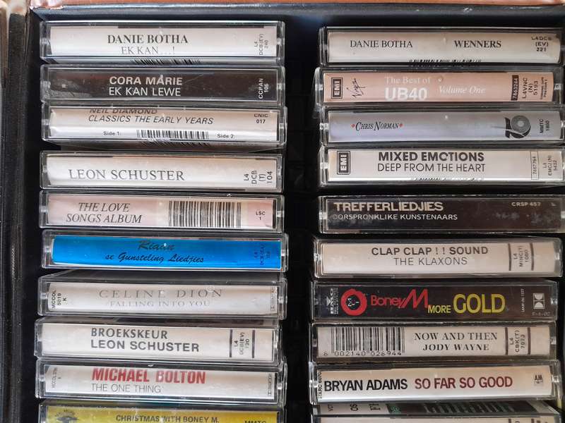 34 x Cassette Tapes with Storage Case (Origional tapes)