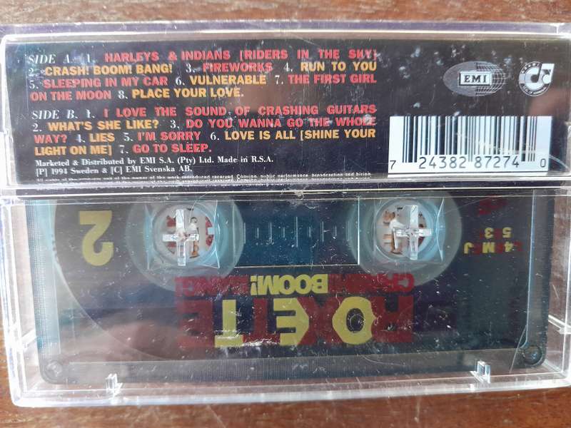 2 x Roxette Cassettes - Joyride & Crash! Boom! Bang!