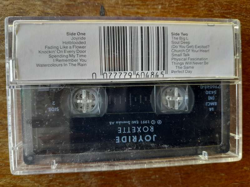 2 x Roxette Cassettes - Joyride & Crash! Boom! Bang!