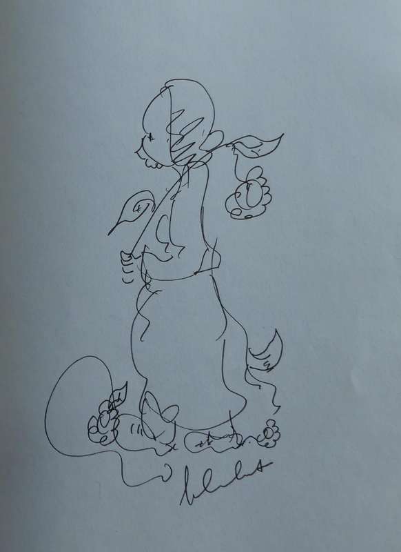 STRATE SONDER PAD by FRANS CLAERHOUT with original sketch and signature, **Eerste druk**