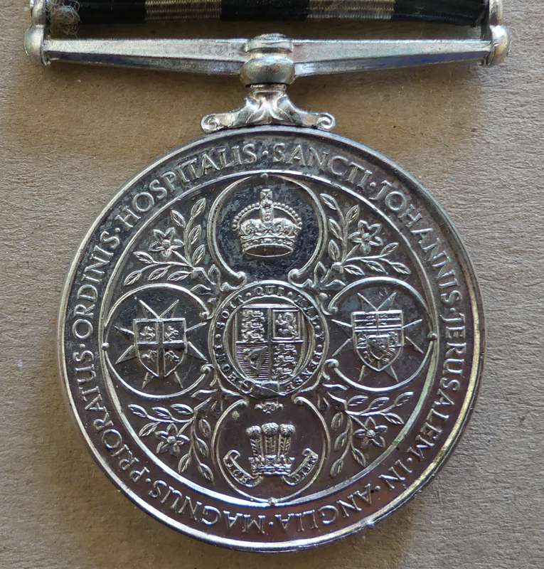 Service Medal of the Order of St John: Issued to R KGONO 1973